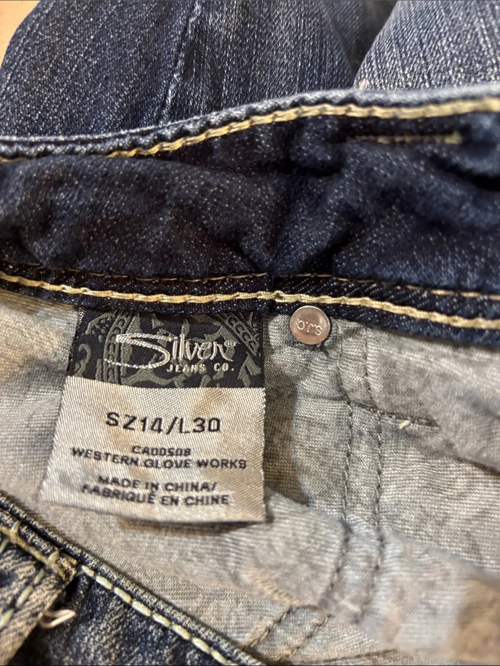 Silver Jeans Dark Indigo Boot Cut Jeans